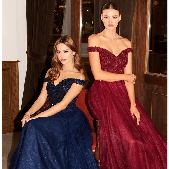 Off The Shoulder A-Line Dress - CNCD0177